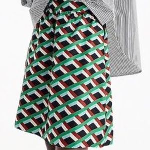 J.CREW Ratti Graphic Diamond Print Skirt